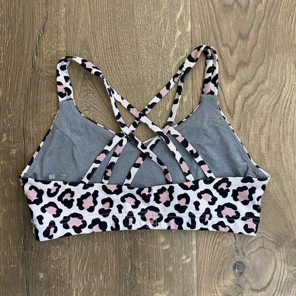 Cheetah Strappy Sports Bra - Picture 3 of 4